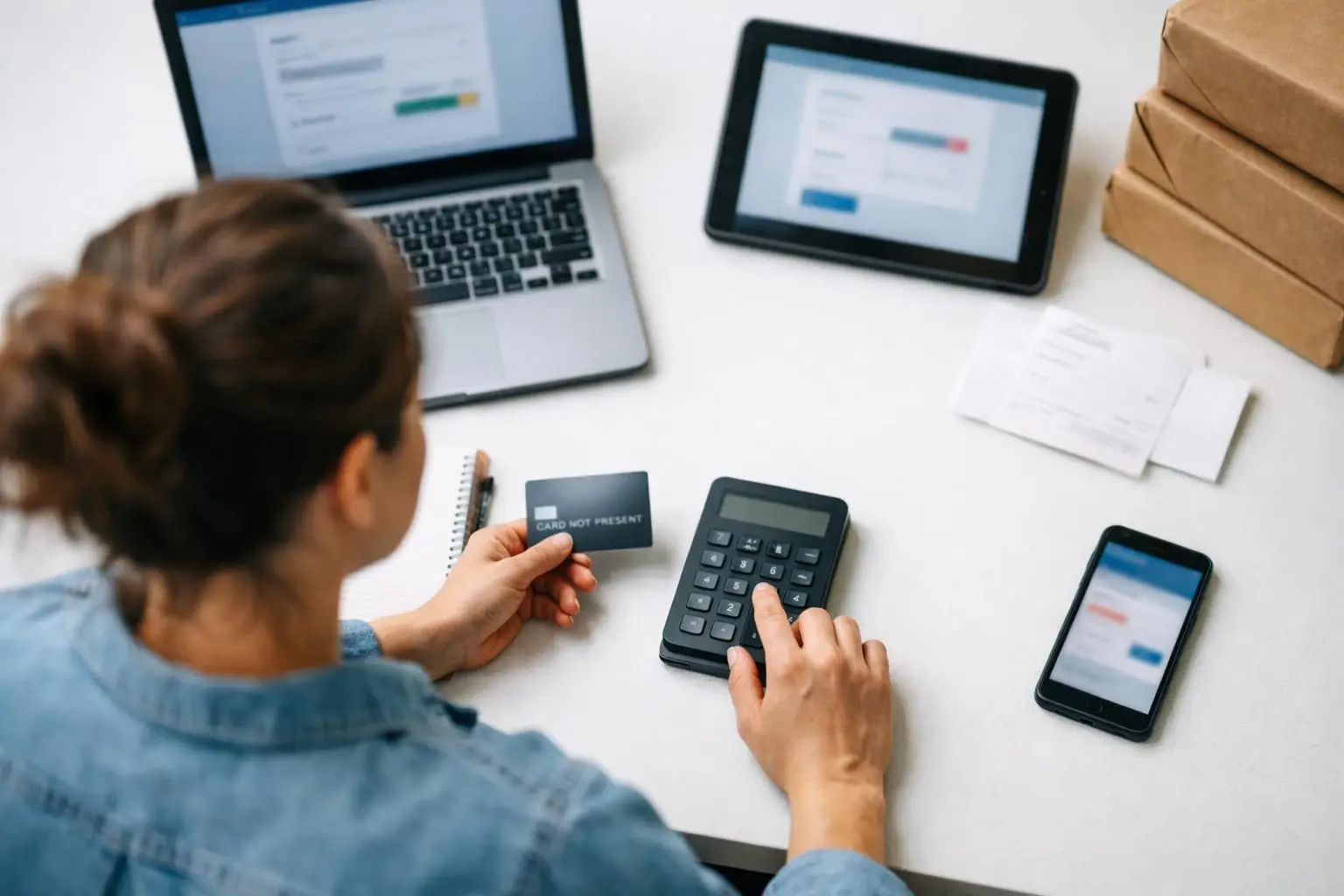 How Card Not Present applies to Credit Card Processing services in Arlington, United States—practical illustration