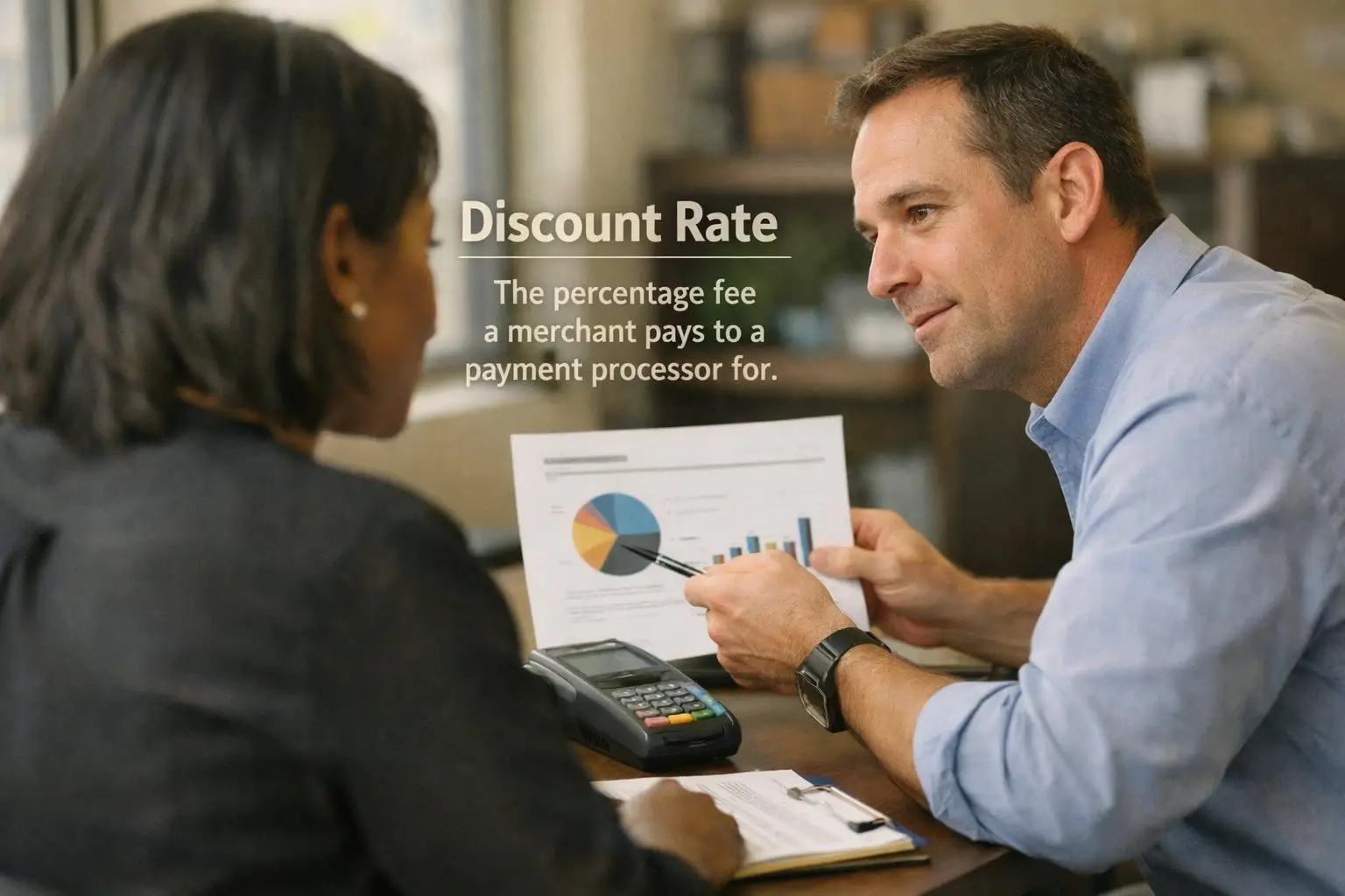 How Discount Rate applies to Credit Card Processing services in Arlington, United States—practical illustration