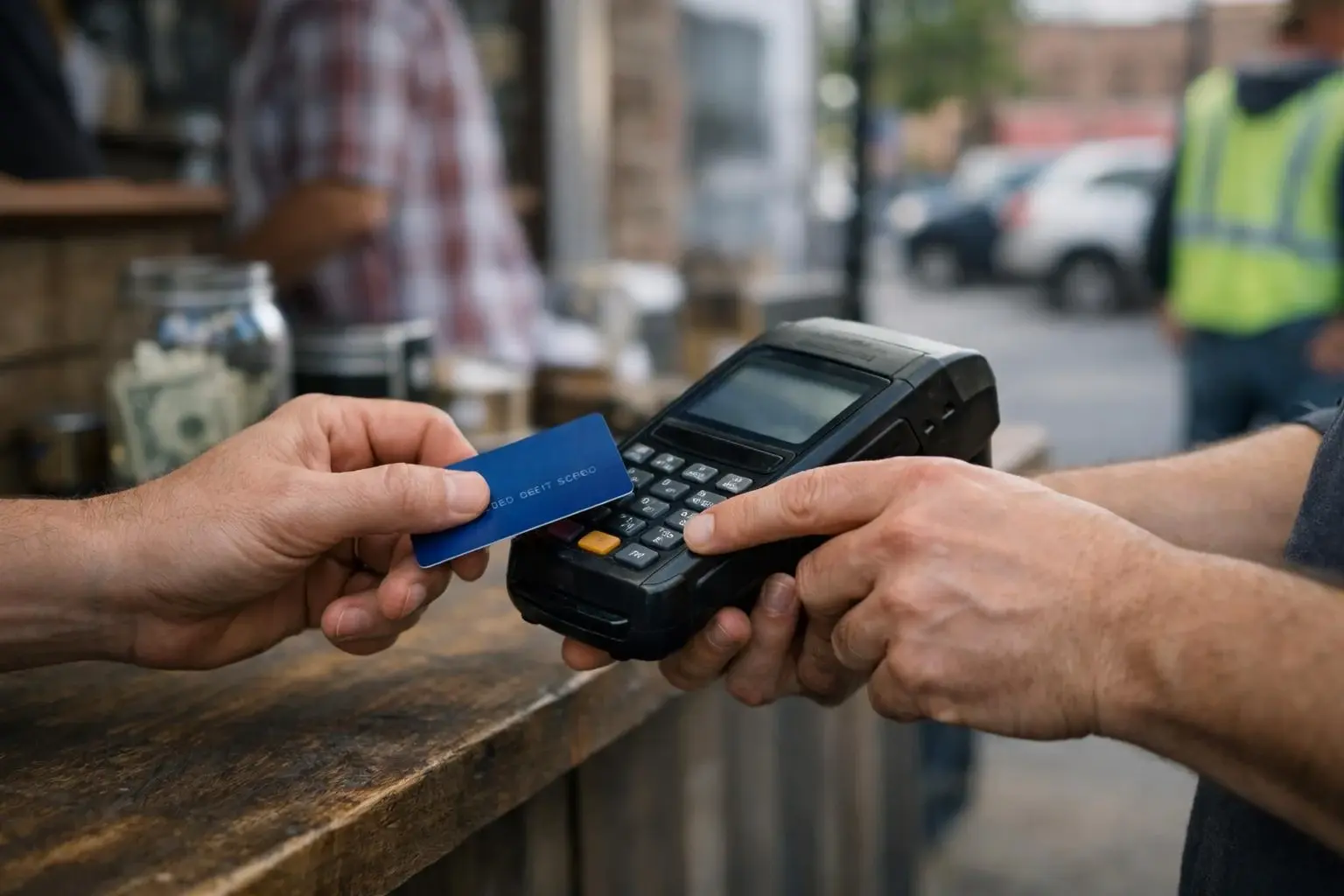 How Transaction Fee applies to Credit Card Processing services in Arlington, United States—practical illustration